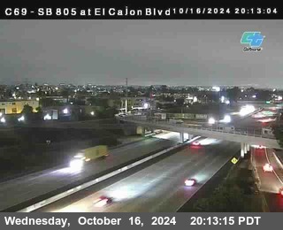 SB 805 at El Cajon Blvd (On Ramp)