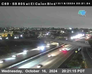 SB 805 at El Cajon Blvd (On Ramp)