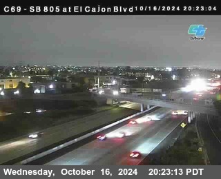 SB 805 at El Cajon Blvd (On Ramp)