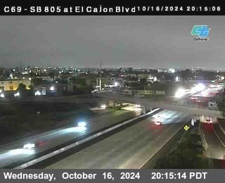 SB 805 at El Cajon Blvd (On Ramp)