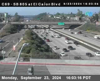 SB 805 at El Cajon Blvd (On Ramp)