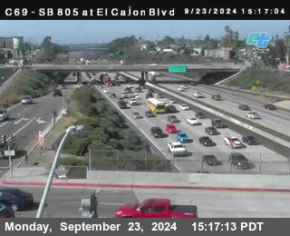 SB 805 at El Cajon Blvd (On Ramp)