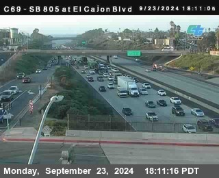 SB 805 at El Cajon Blvd (On Ramp)