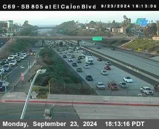 SB 805 at El Cajon Blvd (On Ramp)