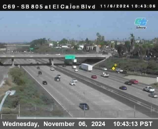 SB 805 at El Cajon Blvd (On Ramp)