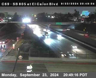 SB 805 at El Cajon Blvd (On Ramp)