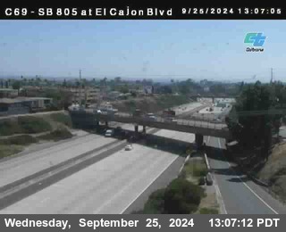 SB 805 at El Cajon Blvd (On Ramp)