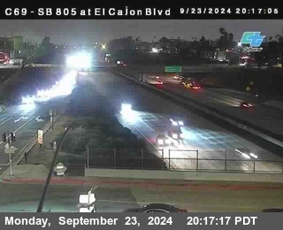 SB 805 at El Cajon Blvd (On Ramp)