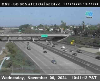 SB 805 at El Cajon Blvd (On Ramp)