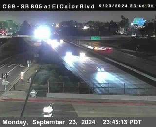 SB 805 at El Cajon Blvd (On Ramp)