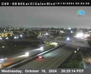 SB 805 at El Cajon Blvd (On Ramp)