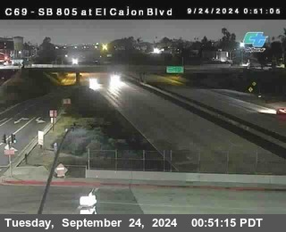 SB 805 at El Cajon Blvd (On Ramp)