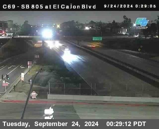 SB 805 at El Cajon Blvd (On Ramp)