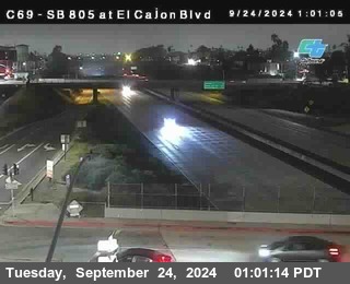 SB 805 at El Cajon Blvd (On Ramp)