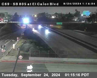 SB 805 at El Cajon Blvd (On Ramp)