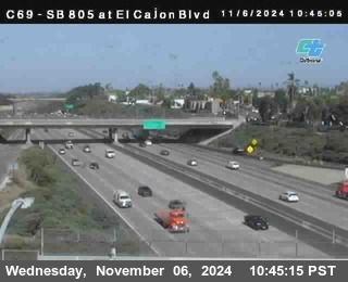 SB 805 at El Cajon Blvd (On Ramp)