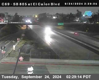 SB 805 at El Cajon Blvd (On Ramp)