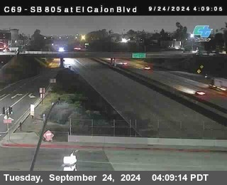 SB 805 at El Cajon Blvd (On Ramp)