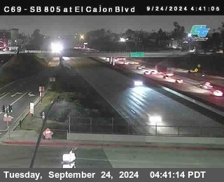 SB 805 at El Cajon Blvd (On Ramp)