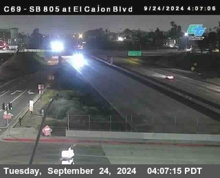 SB 805 at El Cajon Blvd (On Ramp)