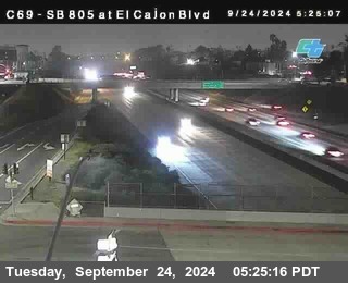 SB 805 at El Cajon Blvd (On Ramp)