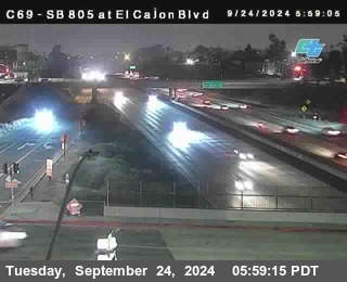 SB 805 at El Cajon Blvd (On Ramp)