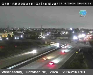 SB 805 at El Cajon Blvd (On Ramp)