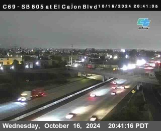 SB 805 at El Cajon Blvd (On Ramp)