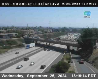 SB 805 at El Cajon Blvd (On Ramp)