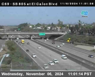 SB 805 at El Cajon Blvd (On Ramp)