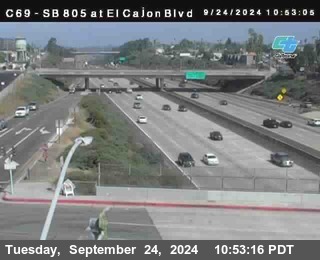 SB 805 at El Cajon Blvd (On Ramp)