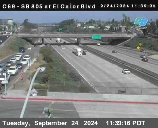 SB 805 at El Cajon Blvd (On Ramp)