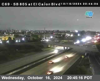 SB 805 at El Cajon Blvd (On Ramp)