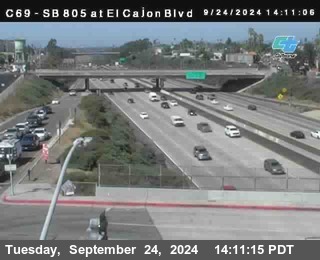 SB 805 at El Cajon Blvd (On Ramp)