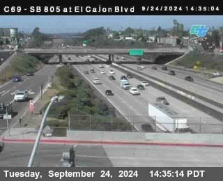 SB 805 at El Cajon Blvd (On Ramp)