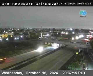 SB 805 at El Cajon Blvd (On Ramp)