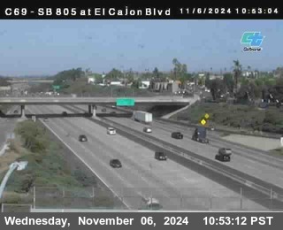 SB 805 at El Cajon Blvd (On Ramp)