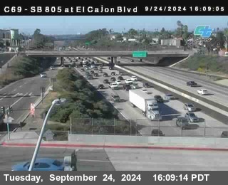 SB 805 at El Cajon Blvd (On Ramp)