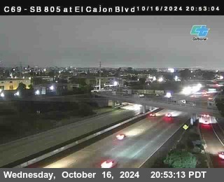 SB 805 at El Cajon Blvd (On Ramp)