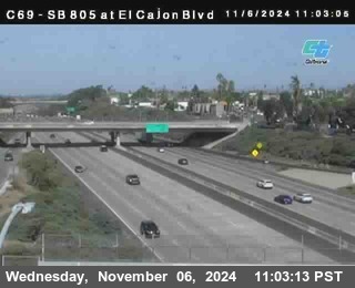 SB 805 at El Cajon Blvd (On Ramp)