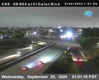 SB 805 at El Cajon Blvd (On Ramp)