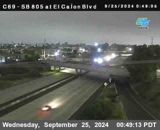 SB 805 at El Cajon Blvd (On Ramp)