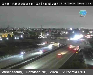 SB 805 at El Cajon Blvd (On Ramp)