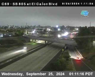 SB 805 at El Cajon Blvd (On Ramp)