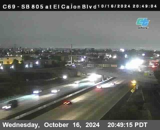 SB 805 at El Cajon Blvd (On Ramp)