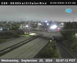 SB 805 at El Cajon Blvd (On Ramp)