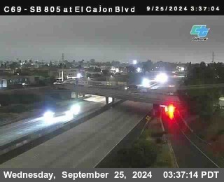 SB 805 at El Cajon Blvd (On Ramp)