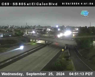 SB 805 at El Cajon Blvd (On Ramp)