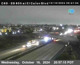 SB 805 at El Cajon Blvd (On Ramp)