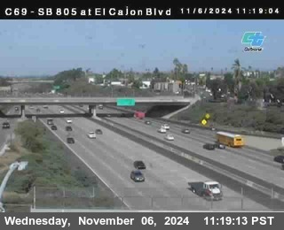 SB 805 at El Cajon Blvd (On Ramp)